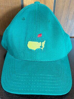 Masters American Needle Men's Green Golf Hat Adjustable Strap Back - EUC